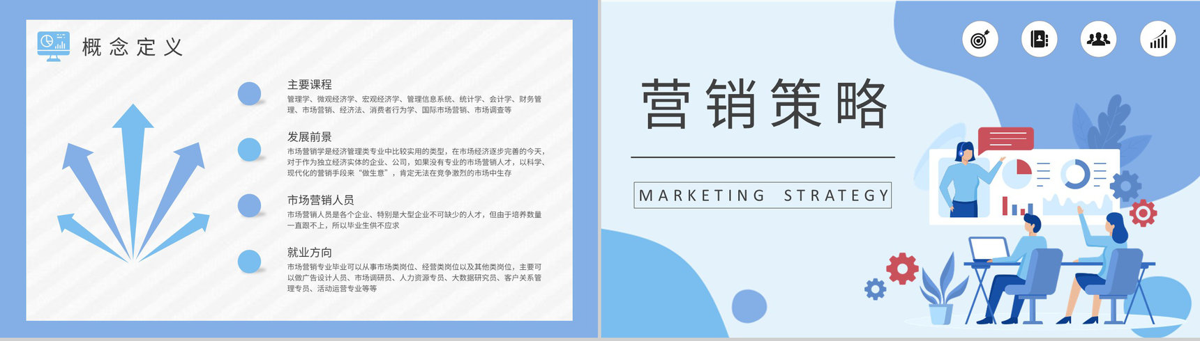 团队员工市场策划工作总结市场营销课程设计PPT模板-6