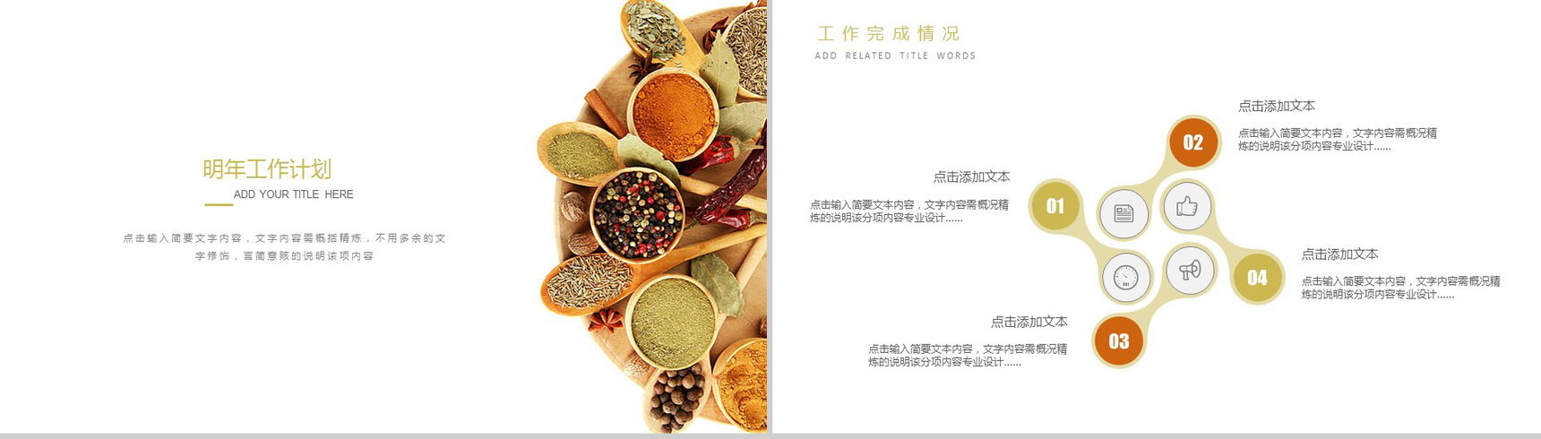 简洁简约食品调味剂宣传策划汇报新年计划PPT模板-5