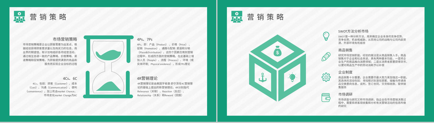 公司商业营销分析汇报演讲市场营销课程总结PPT模板-7