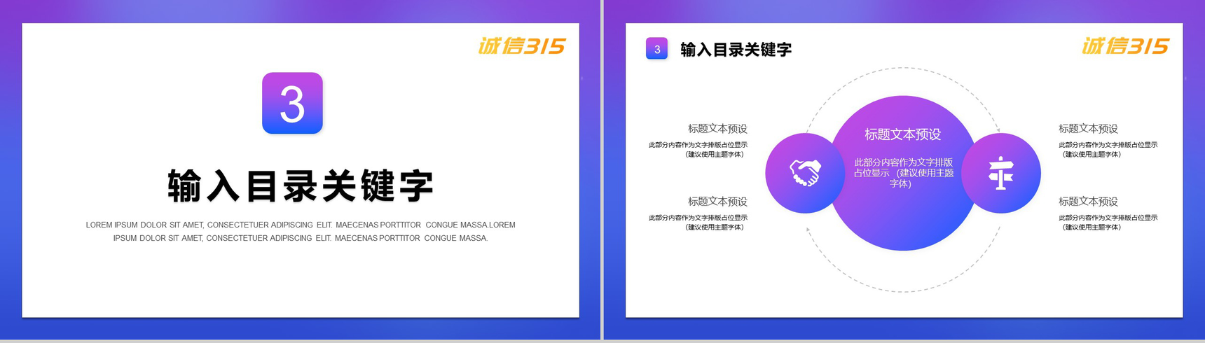 诚信315国际消费者权益日对假货说NOPPT模板-6