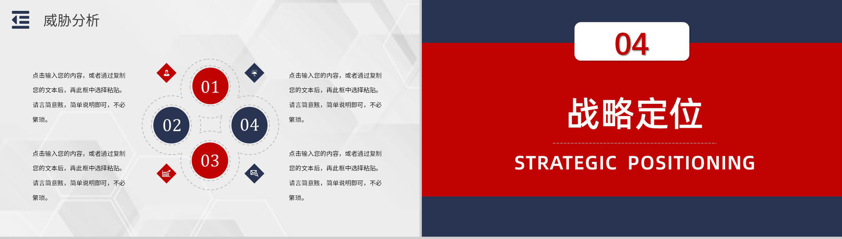 员工部门工作汇报SWOT分析案例企业战略优势劣势PPT模板-15