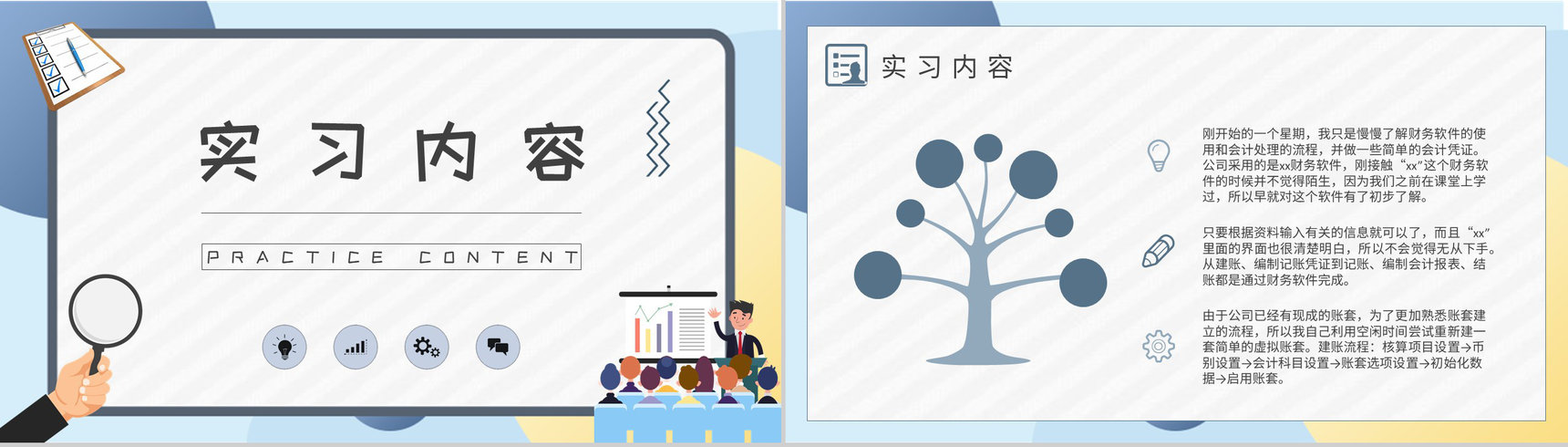 学生实习周记内容汇报企业工作建议实习报告总结PPT模板-4