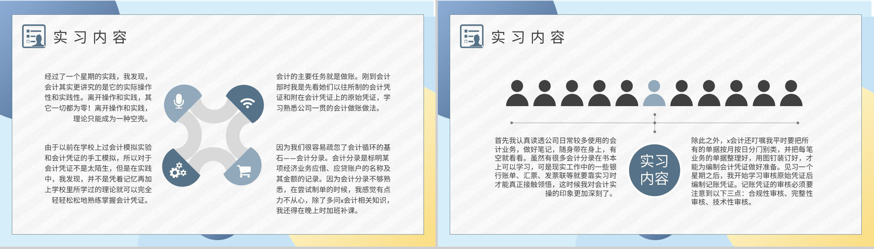 学生实习周记内容汇报企业工作建议实习报告总结PPT模板-5