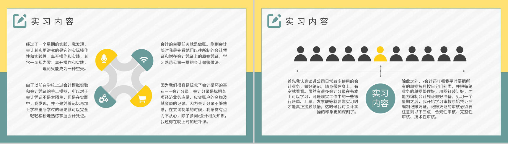 大学毕业生顶岗实习报告总结企业工作情况汇报PPT模板-5