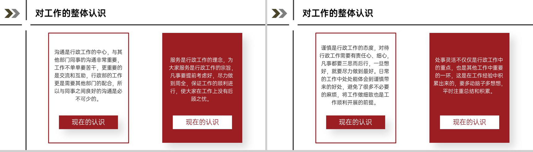 红黑撞色行政专员述职报告工作成果汇报PPT模板-7