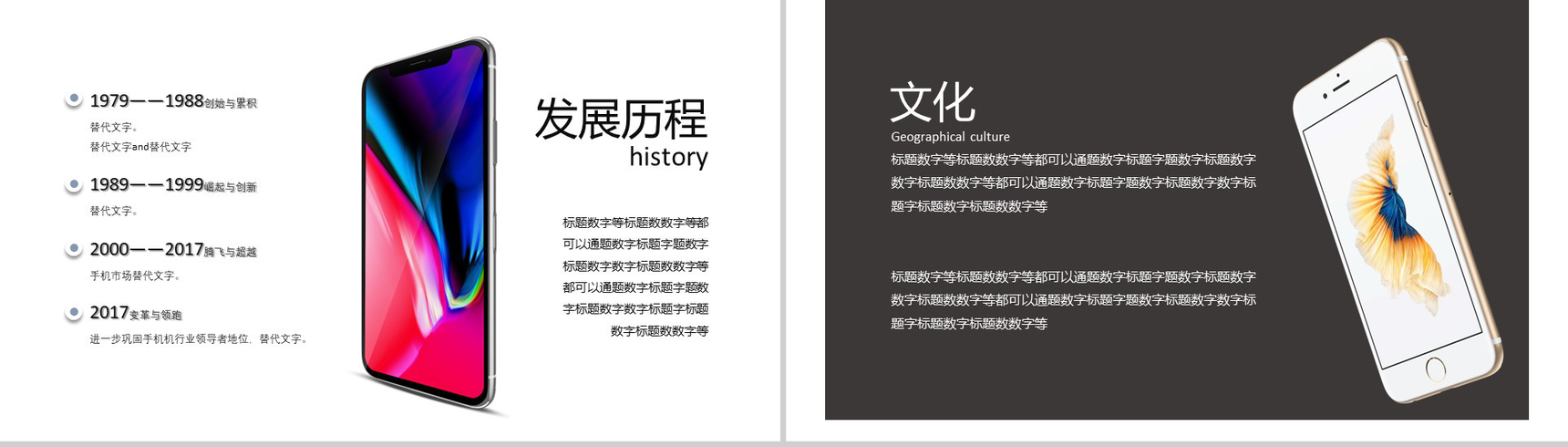 动态手机产品介绍手机专题PPT模板-4