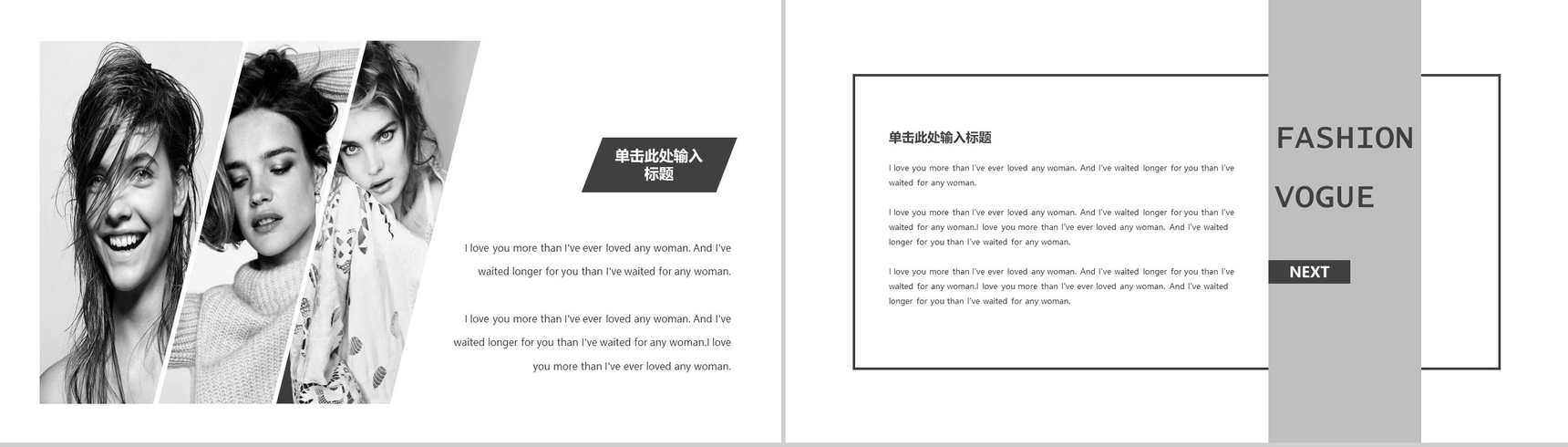 欧美大气高端时尚品牌宣传PPT模板-4