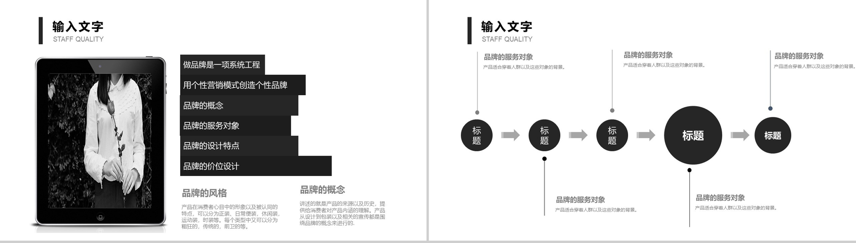 商务实用简约服装品牌宣传汇报总结PPT模板-11
