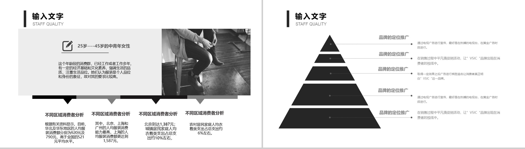 商务实用简约服装品牌宣传汇报总结PPT模板-9