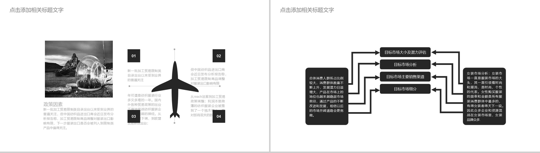 欧美大气杂志风时尚服装工作汇报PPT模板-9