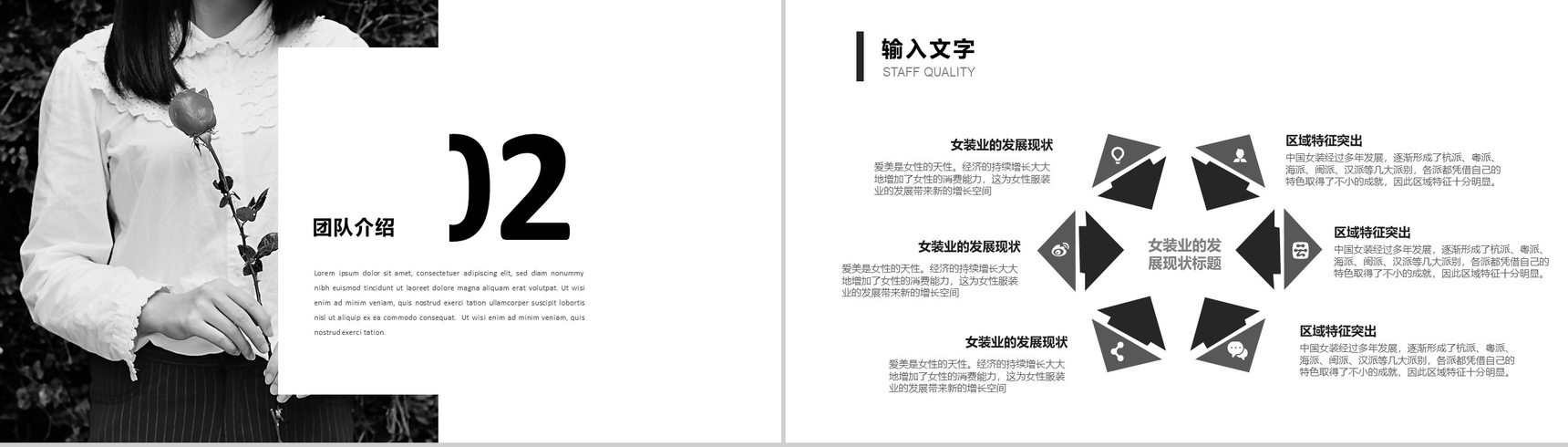 商务实用简约服装品牌宣传汇报总结PPT模板-5