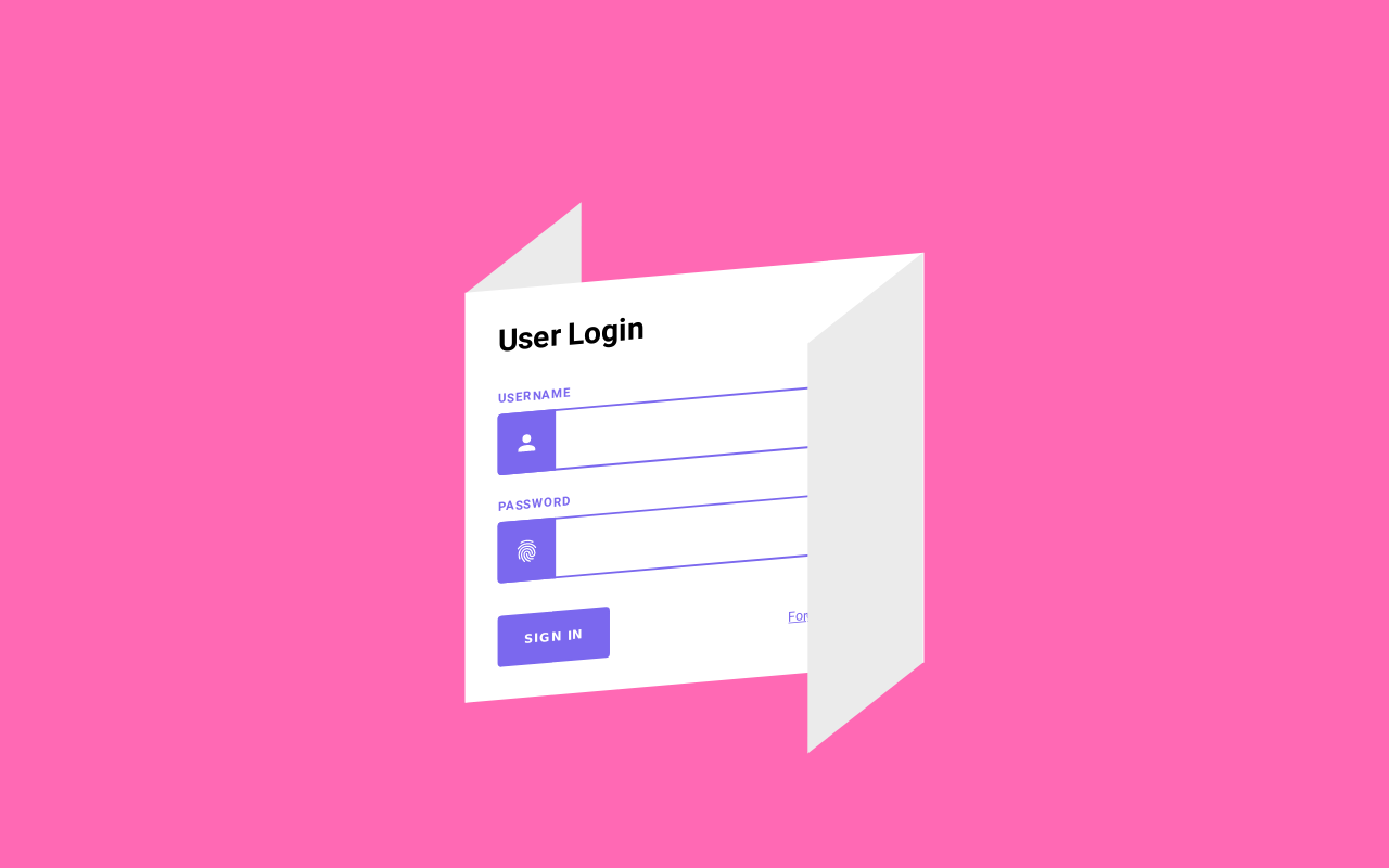 登录表单页面html，登录界面ui设计模板,折叠纸设计