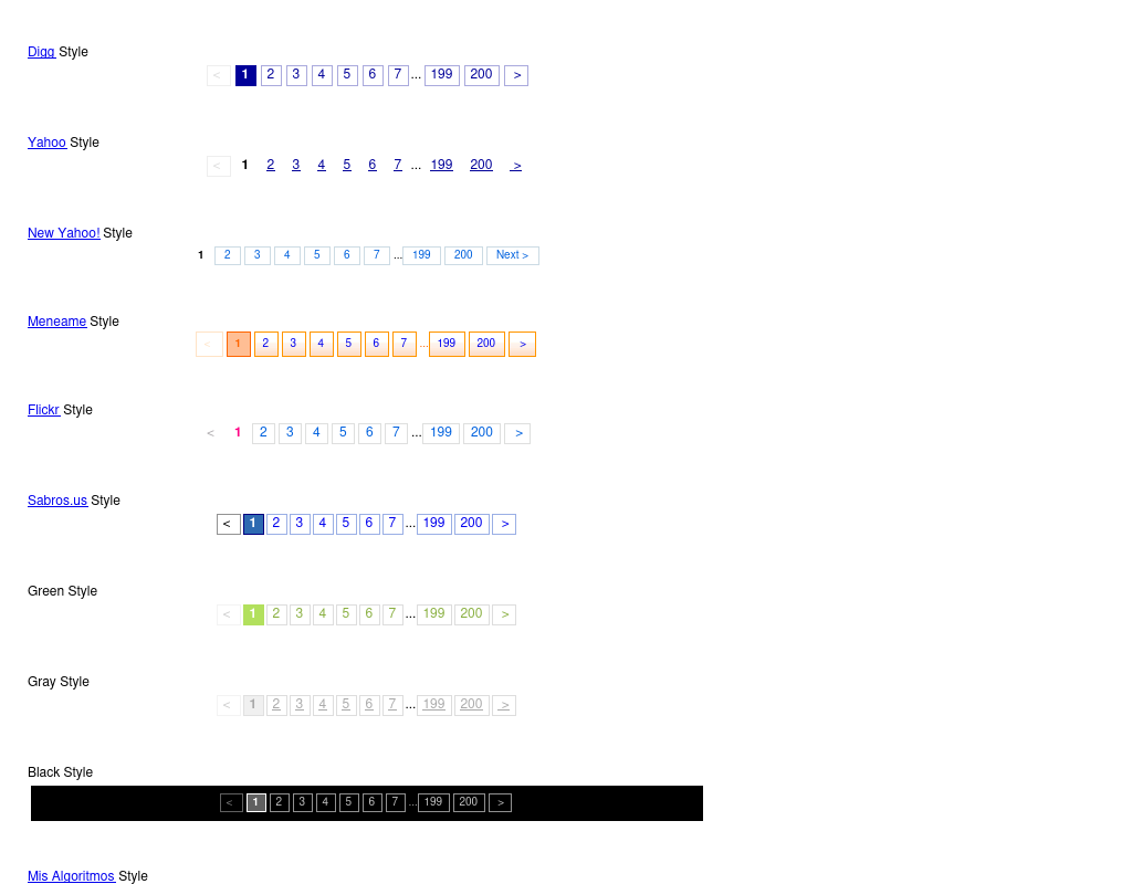 div css样式表制作24款css分页样式