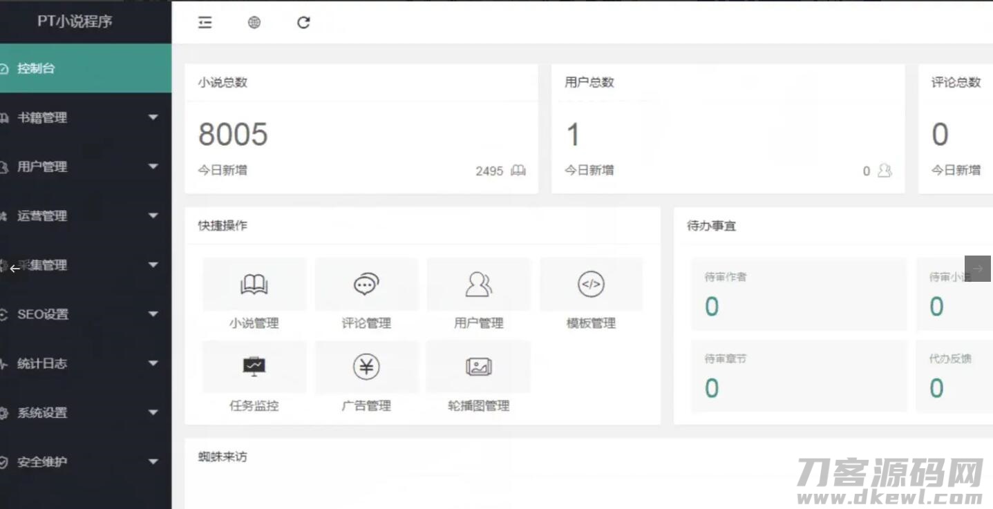 PT小说站源码/带采集/带会员机制/带收费机制插图(2) PT小说站源码/带采集/带会员机制/带收费机制插图(2)